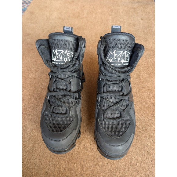 Archive Marc by Marc Jacobs Platform Sneakers Black MBMJ Zig Zag Sole High Top - Picture 6 of 10